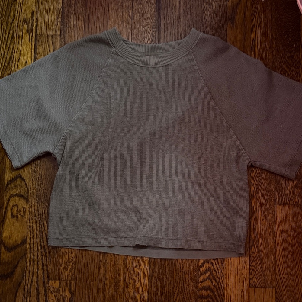 Aerie Brown Short Sleeve Tee